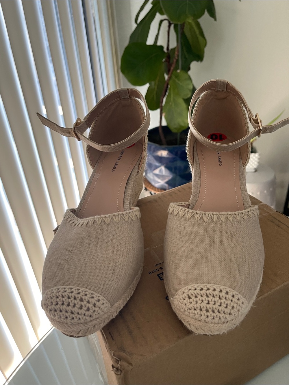 Tan Espadrille Size 10
